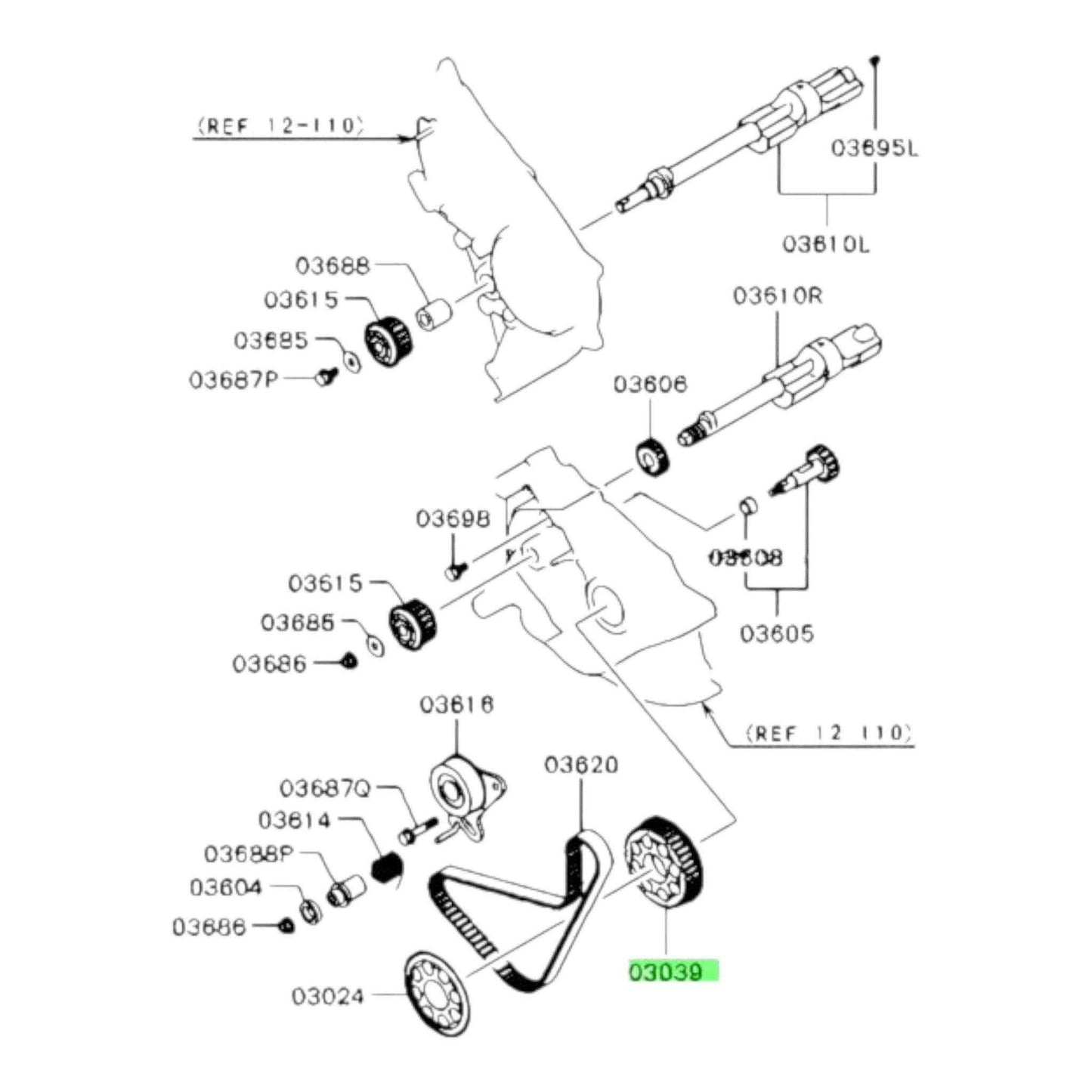 Polea mitsubishi l200 montero sport 4d56u 2.5l md164835 - Auto repuestos Revisa