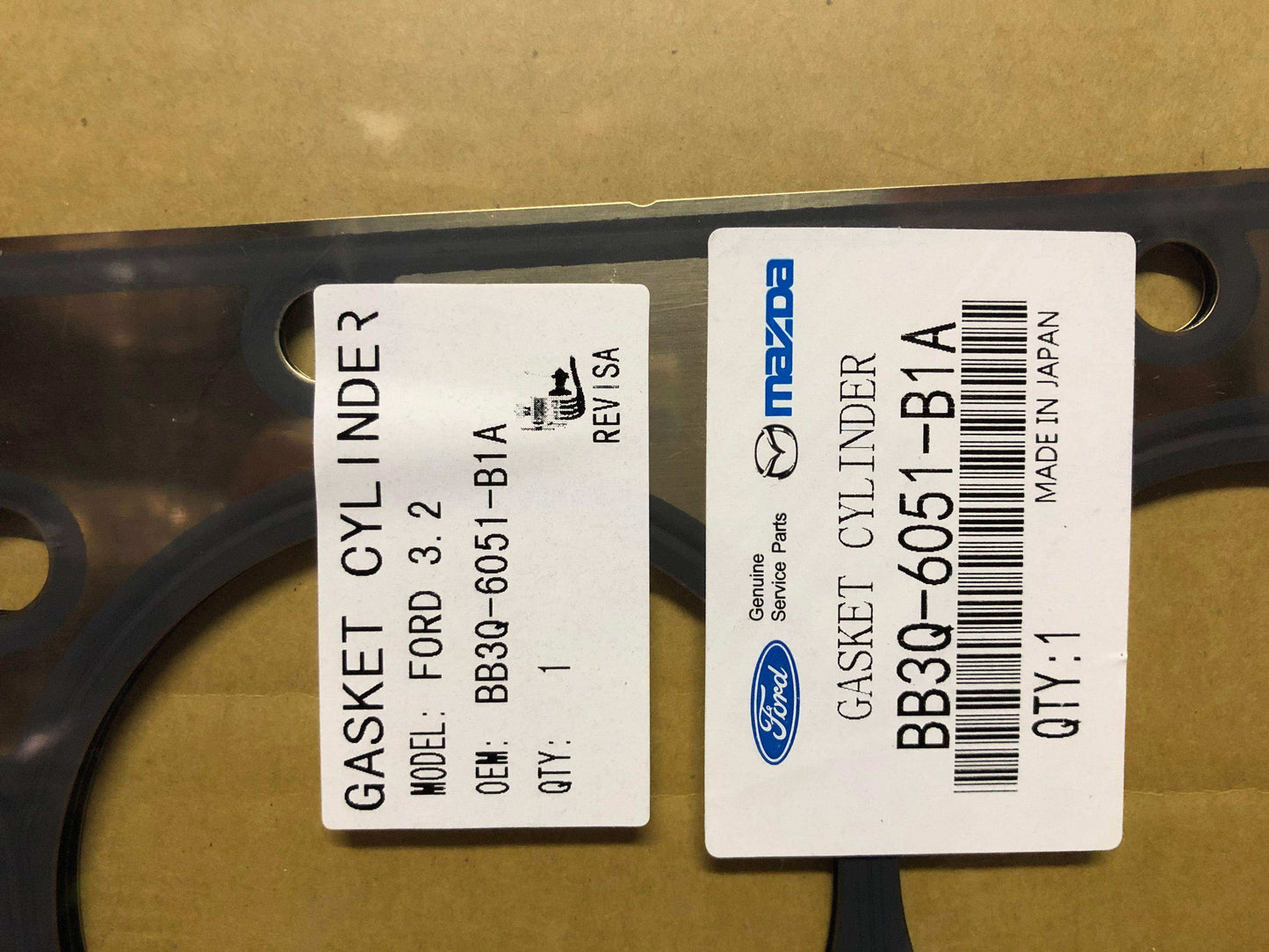 Empaque de culata Mazda bt50 Ford ranger transit 3.2l diésel 2012 2020 ( bb3q-6051-b1a ) - Grupo Revisa
