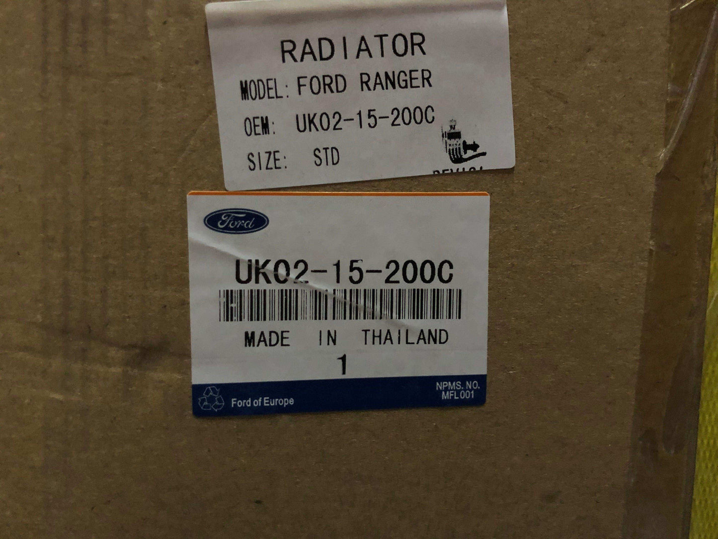 Radiador de agua Mazda bt 50 pro / Ford ranger 2012 2020 ( uk02-15-200c ) - Grupo Revisa