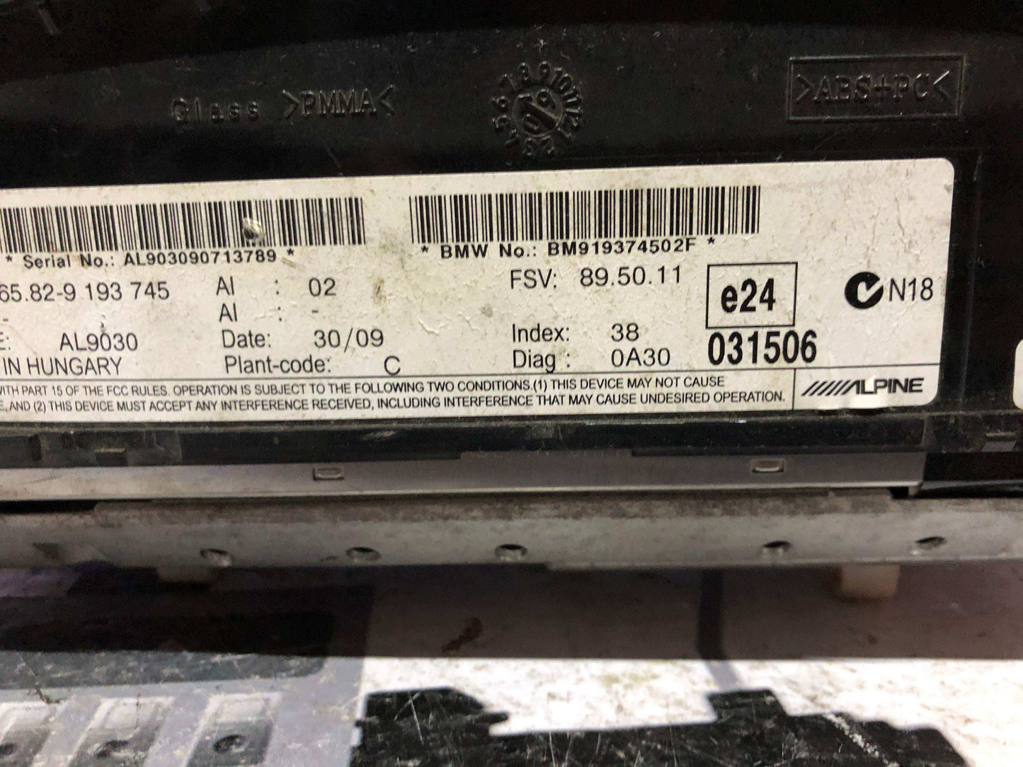 Tablero velocímetro bmw 328xi 3 series e90 2006 2009 ( 65 82-9 193 745 ) - Grupo Revisa