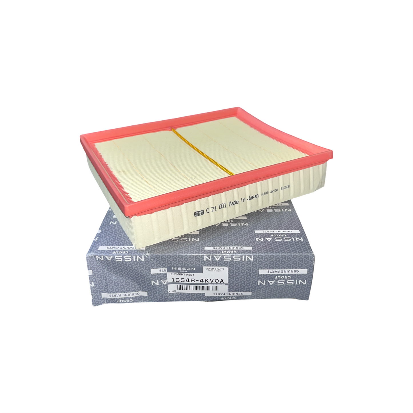 Filtro de aire de motor Nissan np300 frontier 2015 2026 2.5l yd25 (16546-4kv0a)
