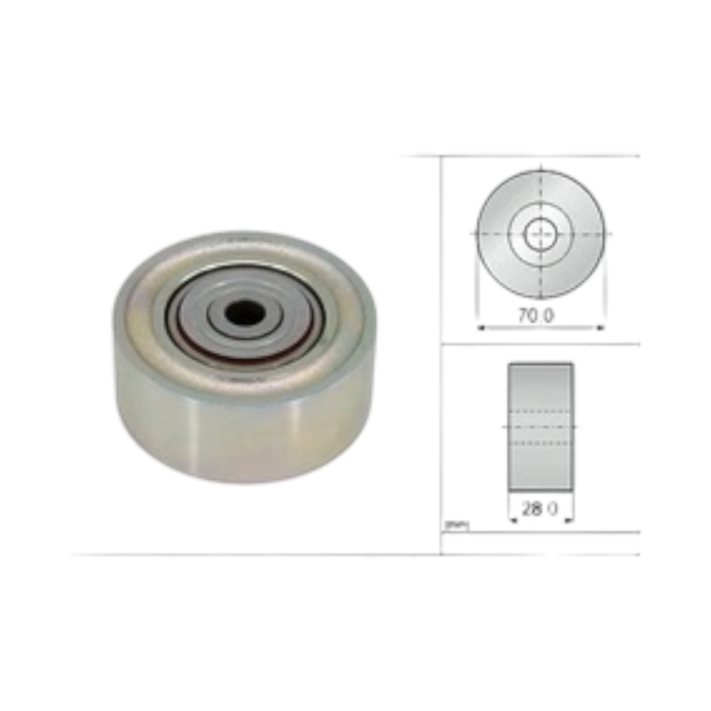 Polea Mitsubishi l200 Montero sport 2021 2024 (1341a089) 2.4l 4n15